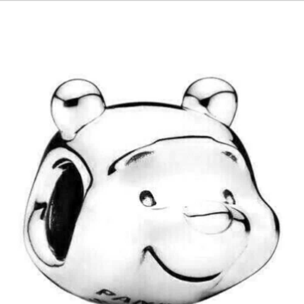 Authentic Pandora Disney Winnie Pooh Portrait Silver 925 ALE Charm